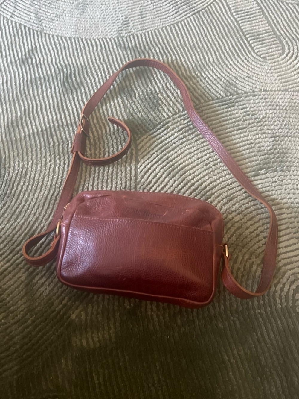 Portland Leather Burgundy Crossbody Bag